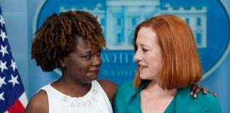 Karine Jean Pierre and Jen Psaki