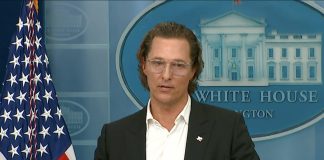 Matthew McConaughey White House Press Room