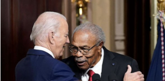 Biden and Reverend At Emmett Till Signing