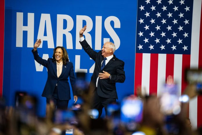 Kamala Harris Tim Walz Rally