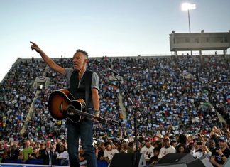 Bruce Springsteen At Kamala Harris Rally