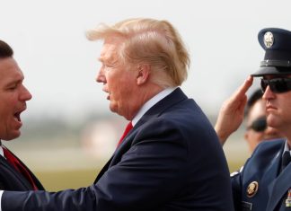 DeSantis And Trump On Tarmac